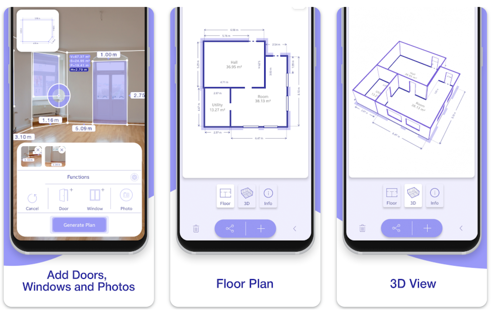 Measure Architectural Spaces with Mobile AR 3D Tool