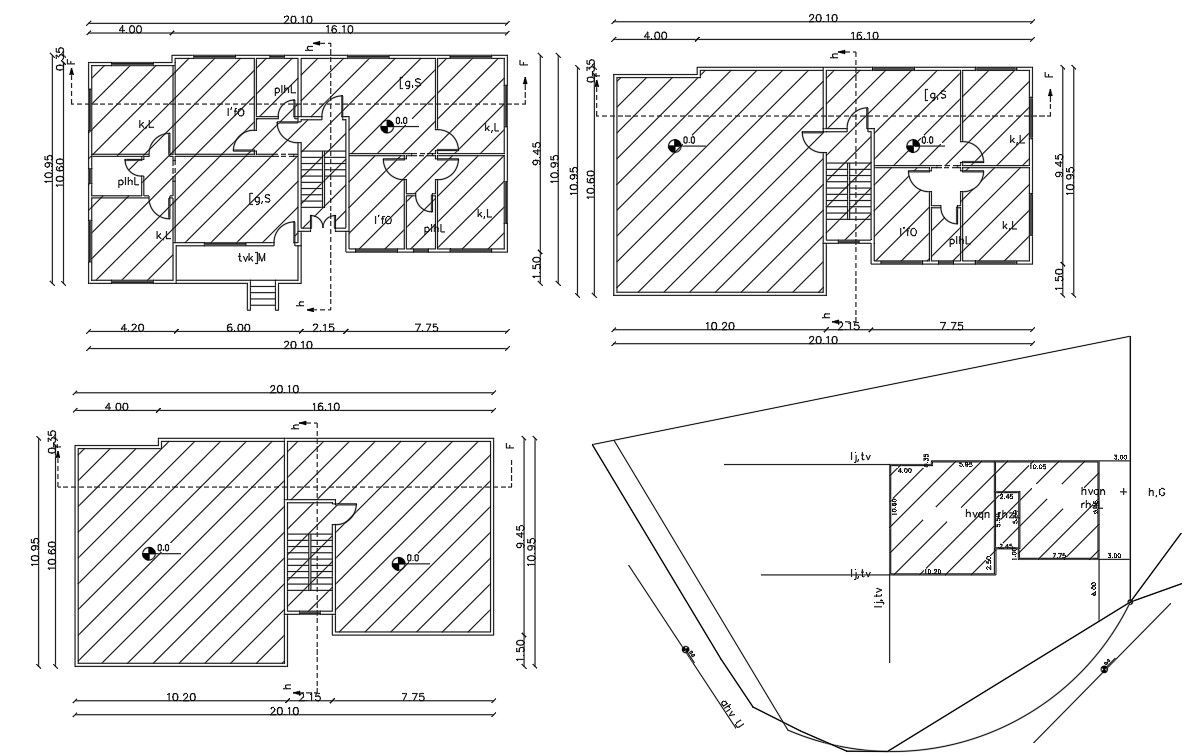 Architecture Apartment House Plan AutoCAD Drawing DWG File