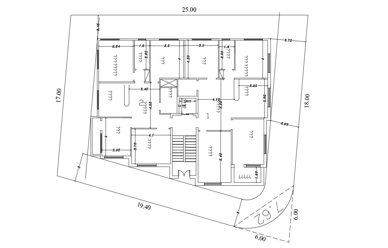 Architecture Apartment Sample Plan Design DWG File
