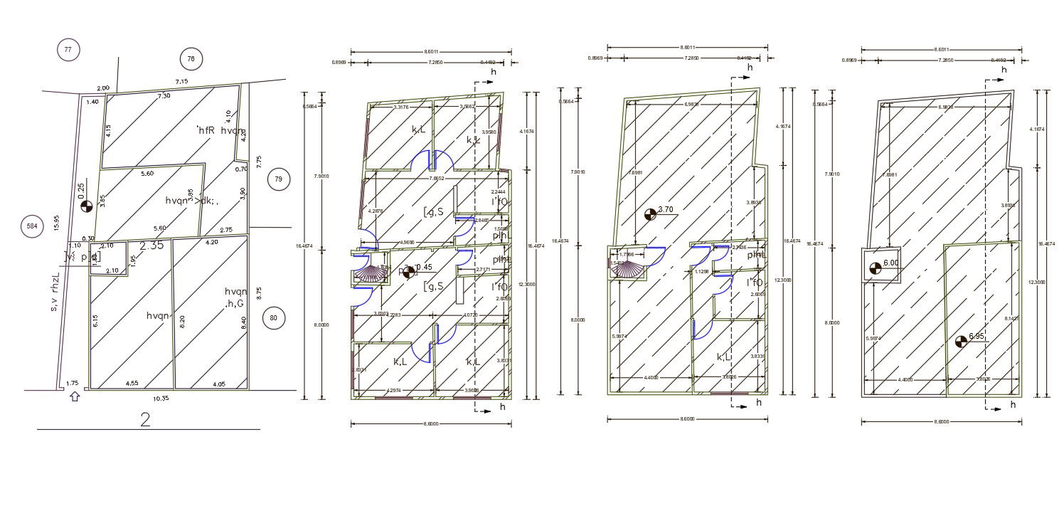Architecture House 26 By 52 Feet Plot Size CAD Drawing