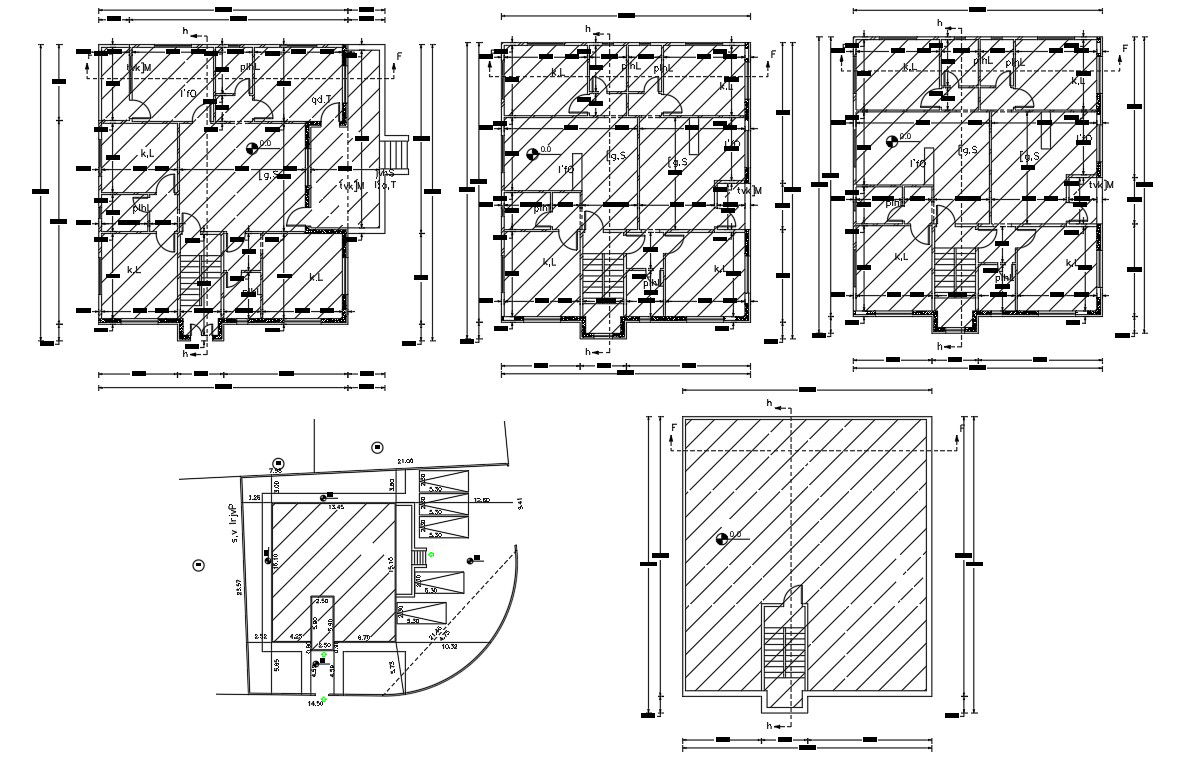 Architecture House Bungalow Plan With Car Parking Design