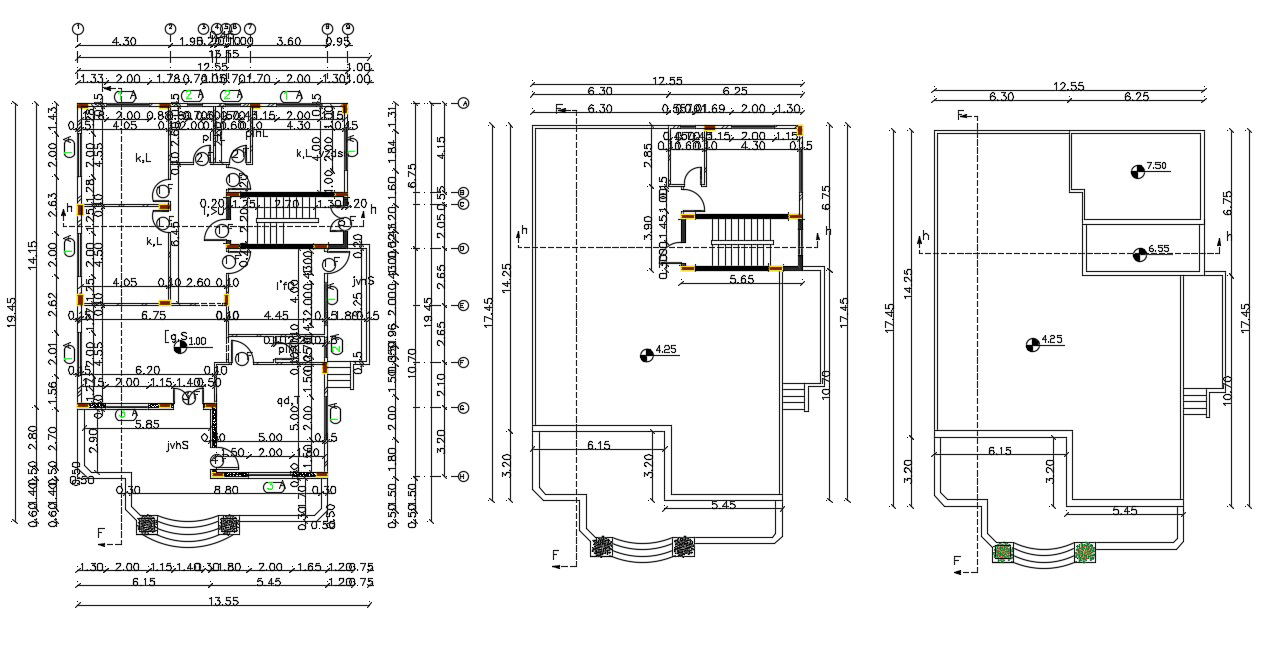Architecture House Plan Design AutoCAD File