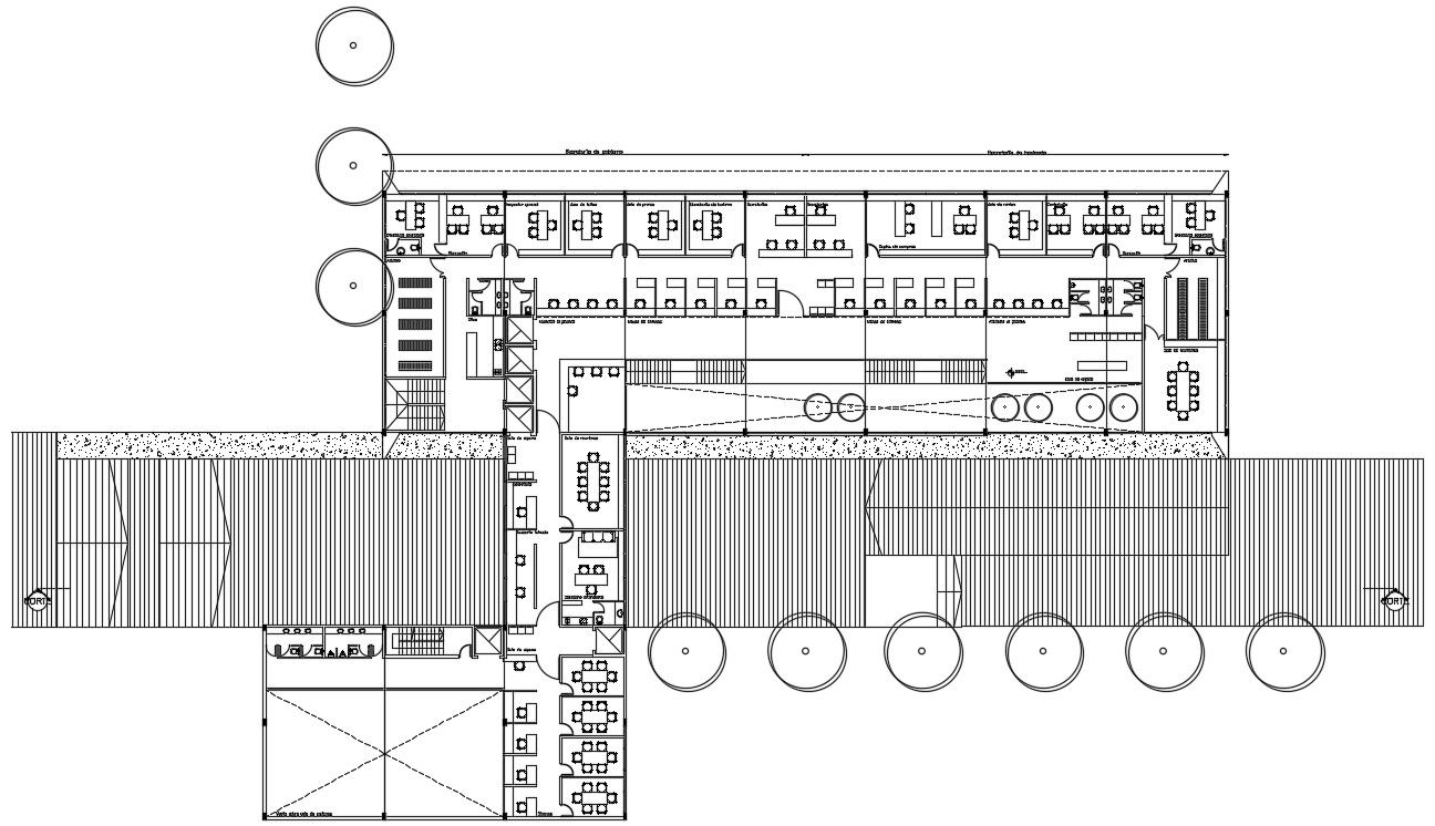 Architecture Office Floor Plan CAD Drawing Download DWG File