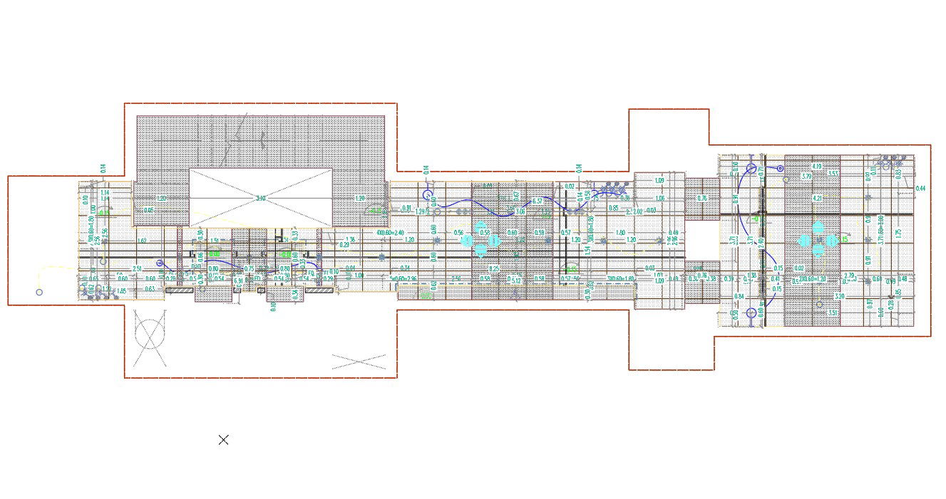 Architecture Shopping Mall Floor Plan Drawing DWG File