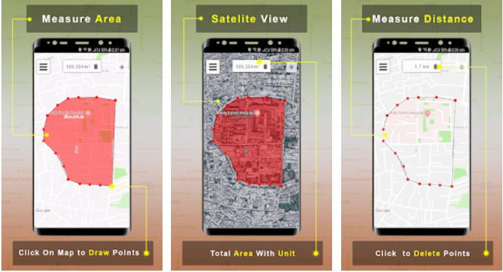 Area Calculator For Land Gps Measurement