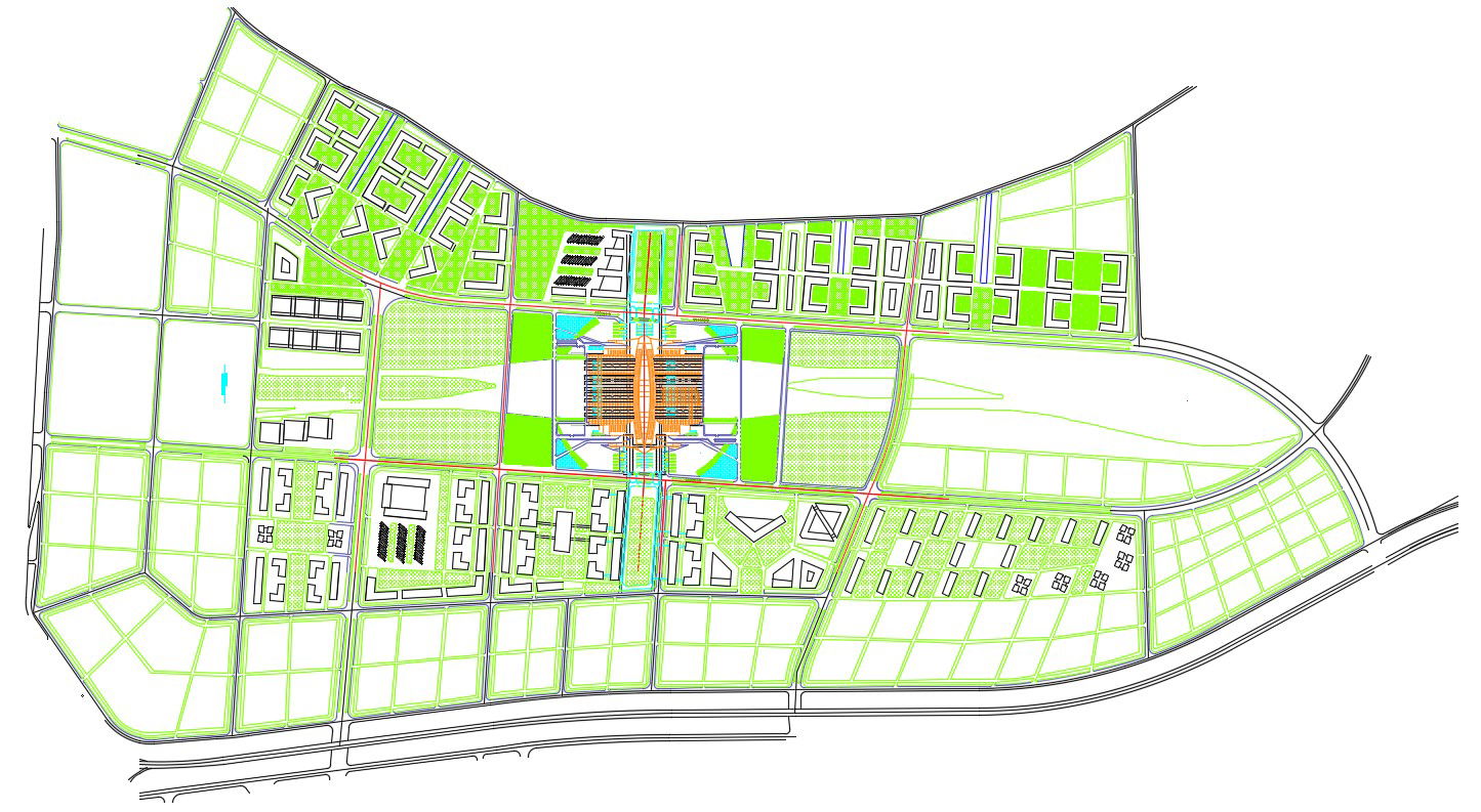 Area Design Layout Plan CAD File 