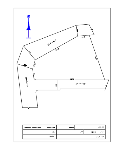 A residential site layout of the 8x8m house plan drawing