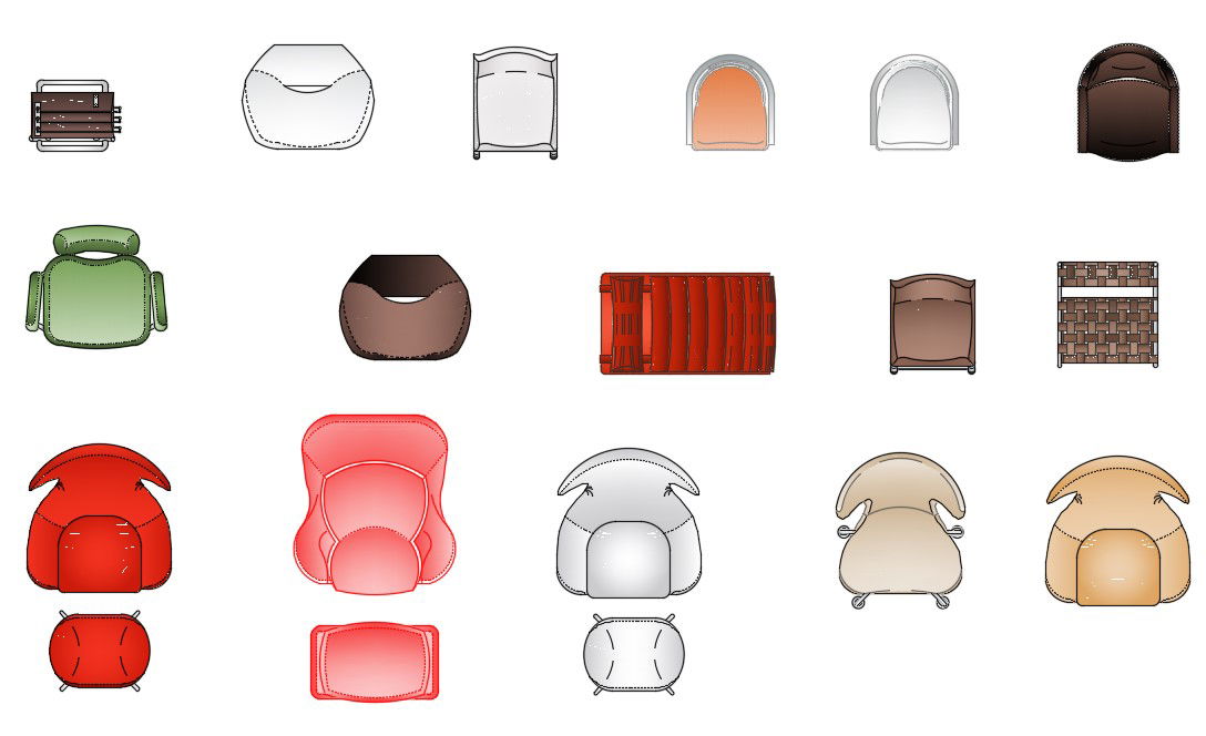 Arm Chair CAD Blocks Free Download DWG