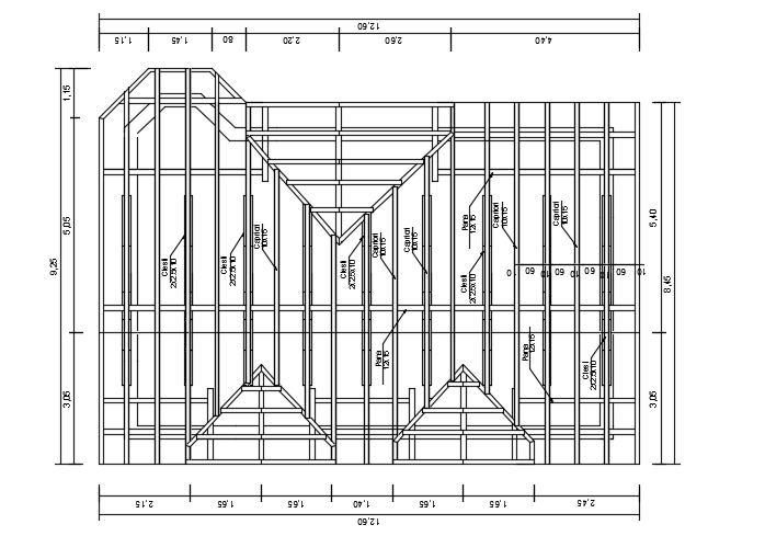 A roof covering detail of the 8x11m architecture duplex 3bhk house plan