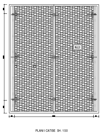 A roof layout of the 10x13m architecture house plan cad model