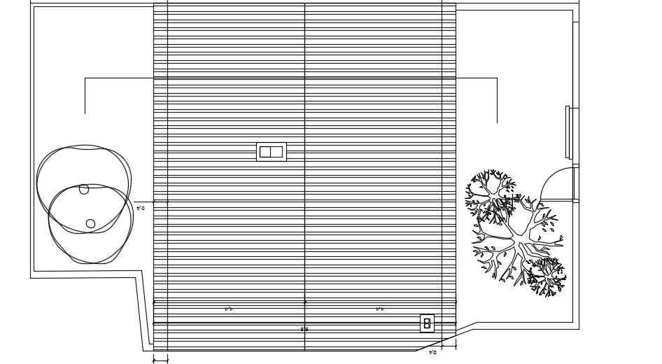 A roof layout of the 10x16m architecture 4bhk house plan CAD drawing