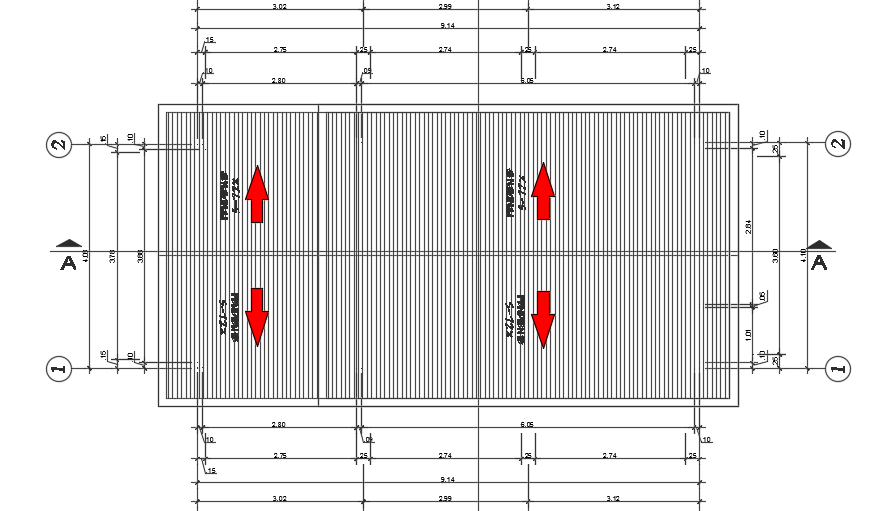 A roof layout of the 10x4m simple bungalow house design is given in this file