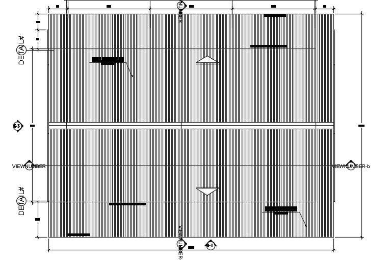A roof layout of the 12x7m college admin office plan 2d AutoCAD DWG drawing