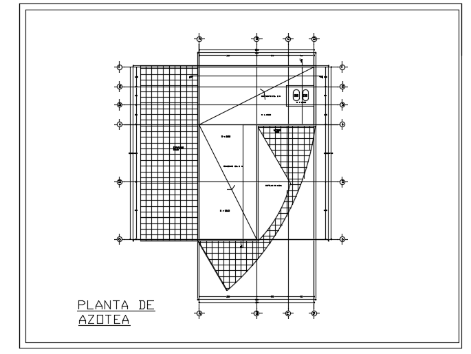 A roof layout of the 20x30m college plan is given in this file