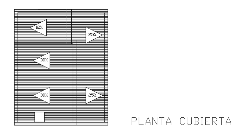 A roof layout of the 8x11m house plan cad drawing
