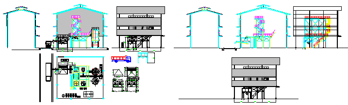 Arrangement hopper for solid design drawing 