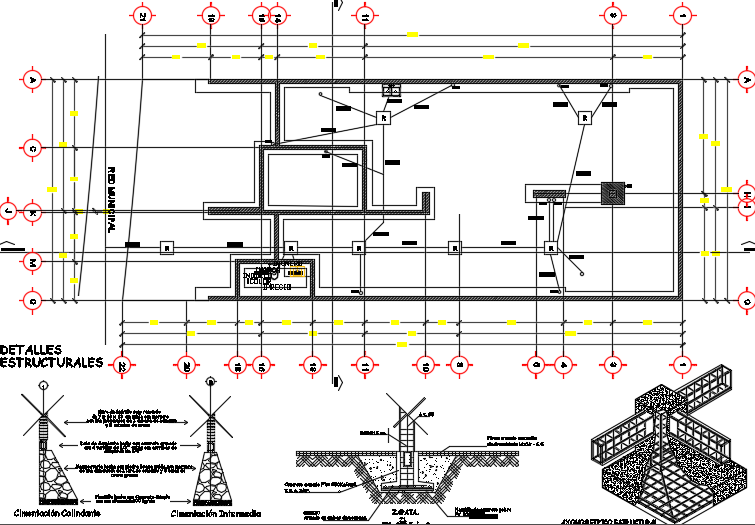 A sanitary layout of the 24x10m architecture two story ground floor house plan