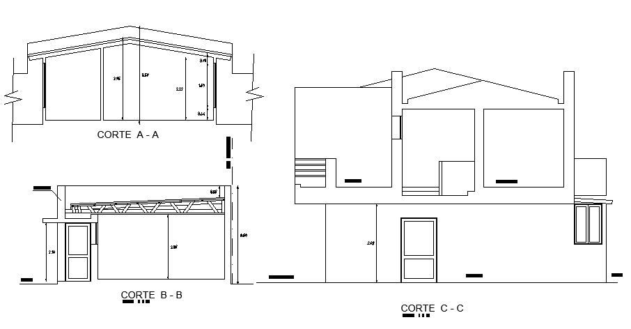 A section view of 10x40m hospital building is given in this Autocad drawing file. Download the Autocad model.