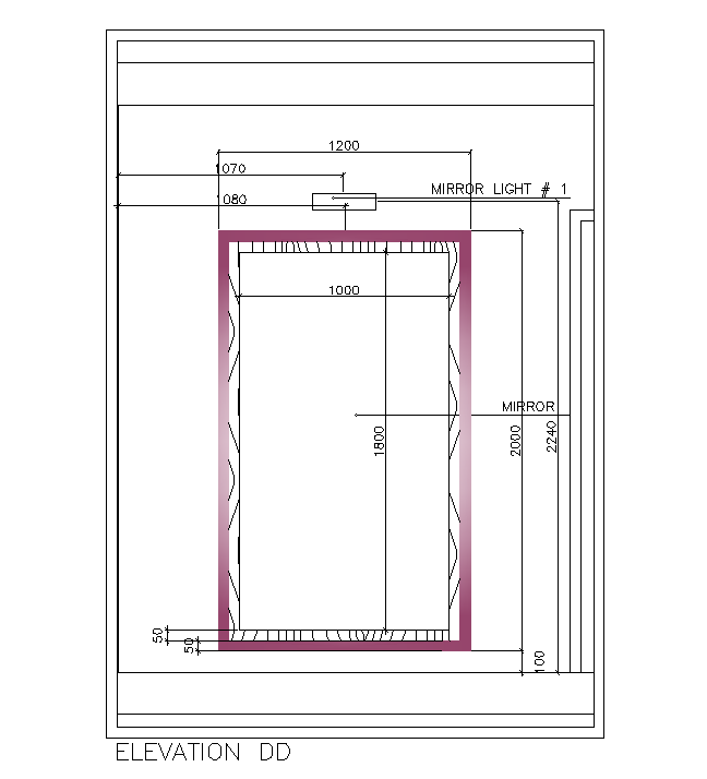 A section view of 10x5m kid’s bedroom building is given in this Autocad drawing file. Download now.