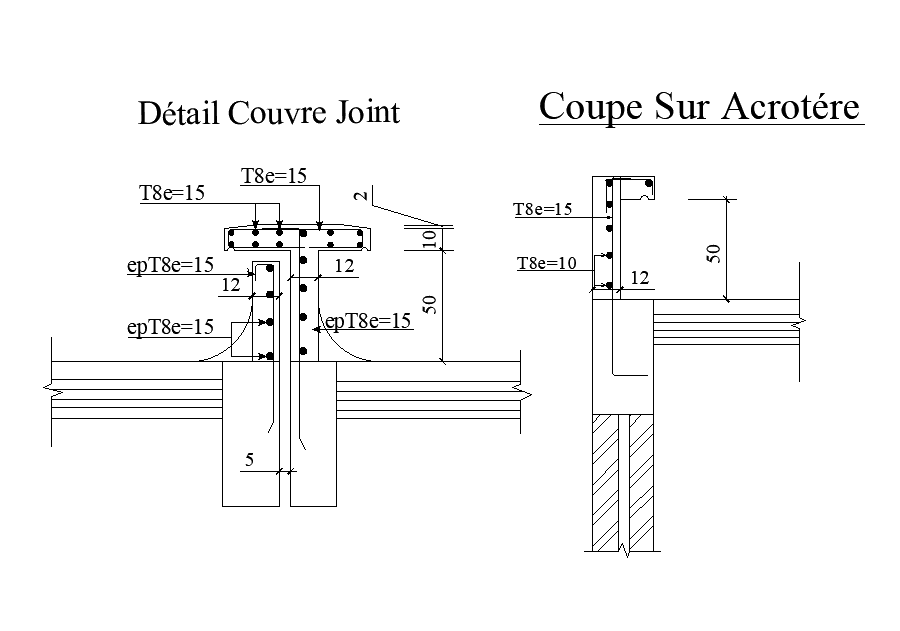A section view of 50x32m shopping complex plan of joint cover is given in this AutoCAD model.Download now.