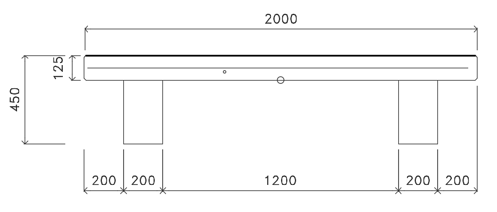 A section view of 9x9m hospital plan of concrete bench is given in this Autocad drawing file.Download the Autocad model.