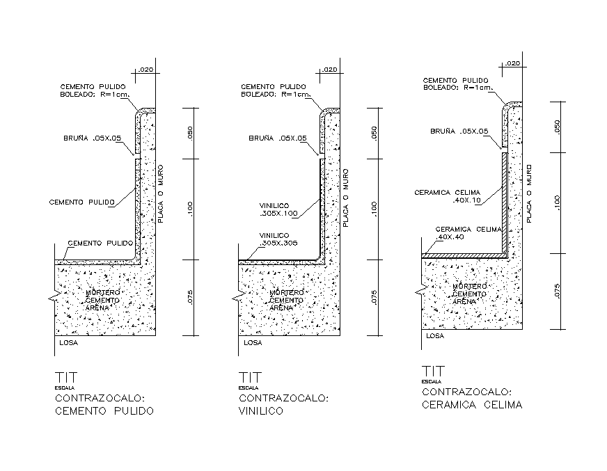 Concrete Section Detail View | AutoCAD Drawing Download
