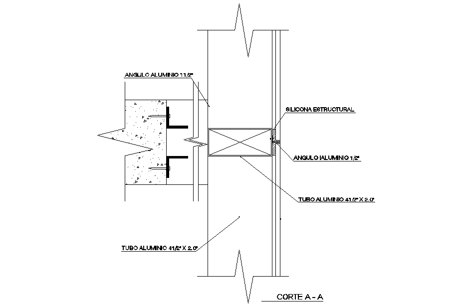A section view of frame structural is given in this Auto cad drawing file.Download now.