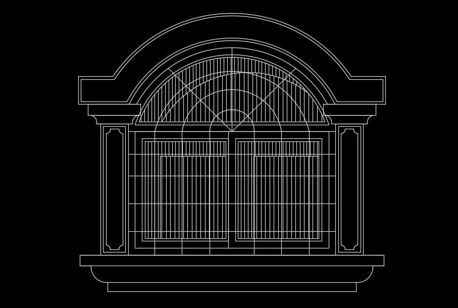 A section view of the 10x6m house building