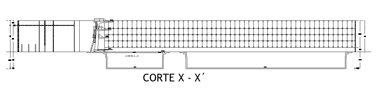 A section view of the 112x35m sport plan is given in this AutoCAD drawing model. Download now.