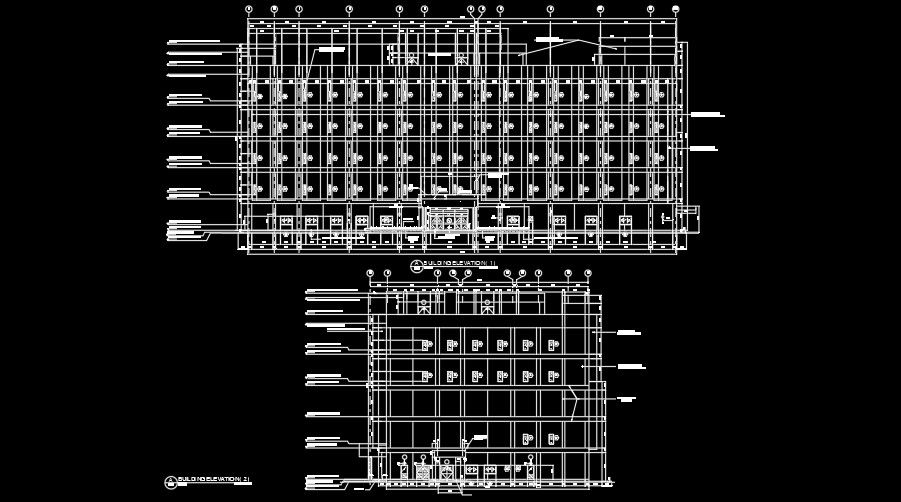 A section view of the 320x175m hospital building