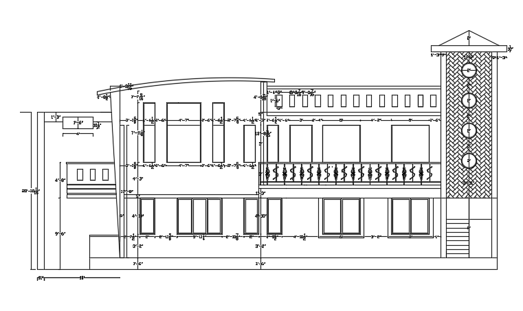 A section view of the 57’x26’ house building is given in this file