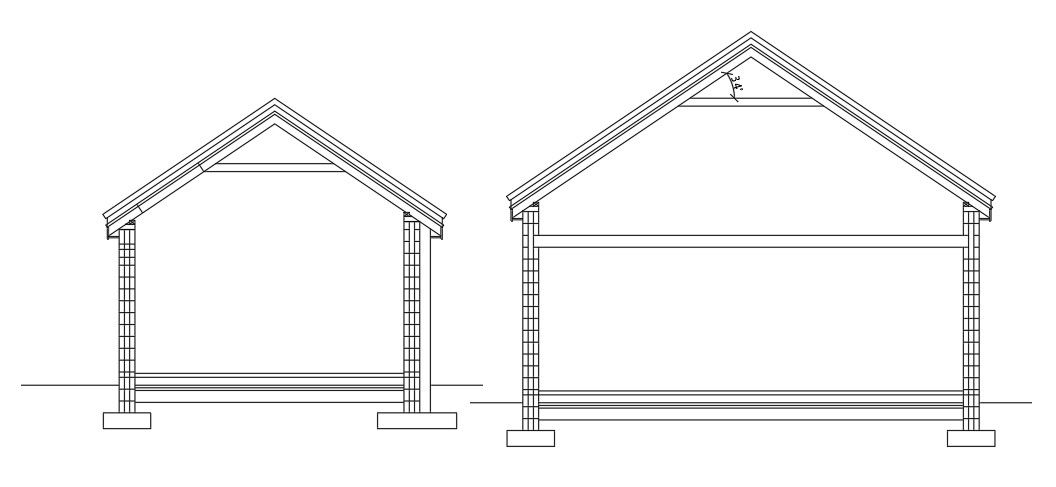 A section view of the 63’x30’ house building column is given in this AutoCAD drawing model. Download now.