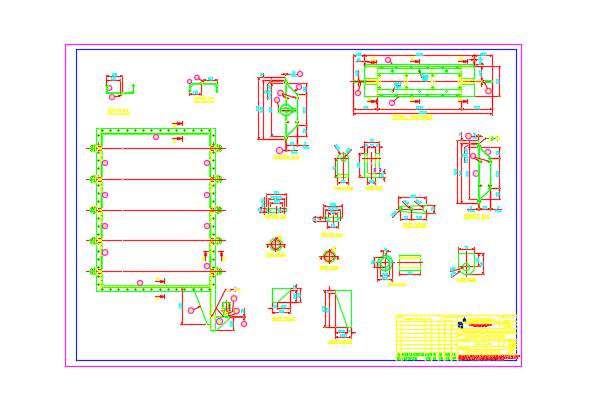 A section view of the damper drawing