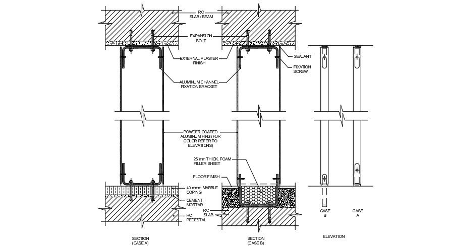 A section view of the door with two cases drawing is given in this AutoCAD file