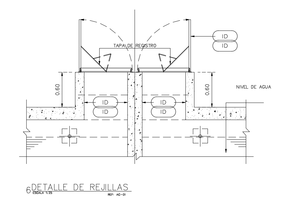 A section view of the grill detail drawing is given in this AutoCAD drawing model. Download now.