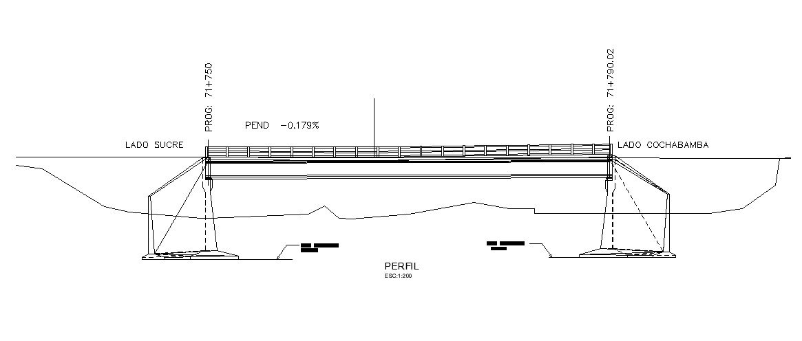A section view of the structure has been given in this Autocad drawing file. Download now.
