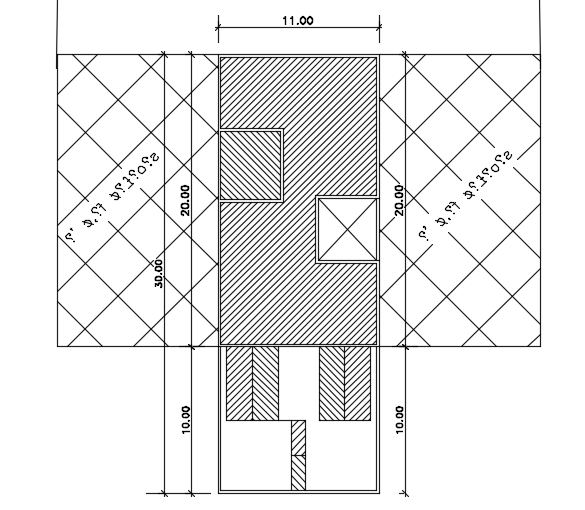 A site layout of the 11x20m apartment plan is given in this file