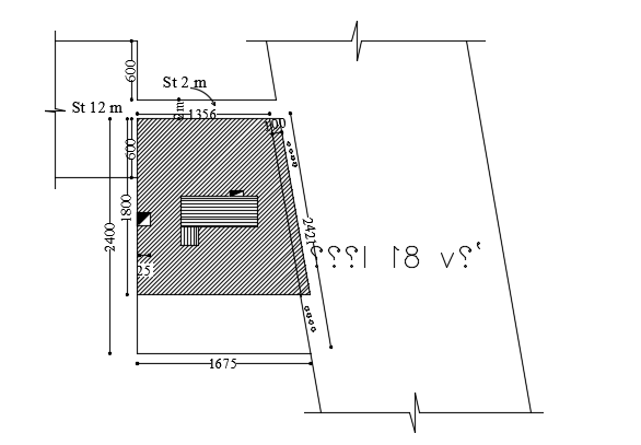 A site layout of the 14x18m architecture apartment plan cad drawing is given