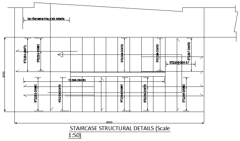 A staircase structural detail of church is given in this 2D Autocad DWG drawing file. Download the 2D Autocad DWG drawing file.