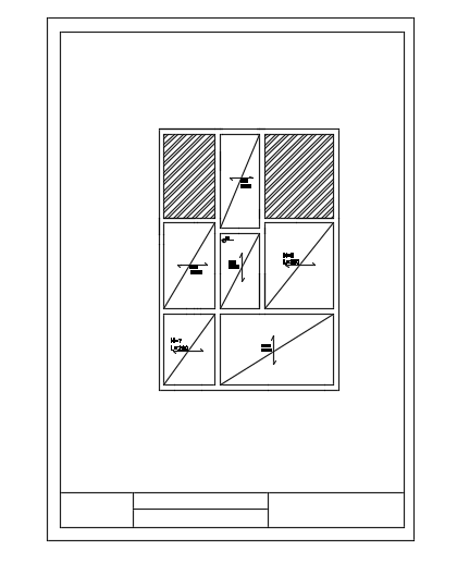 A top view of the 10x15m architecture two story ground floor house plan cad drawing