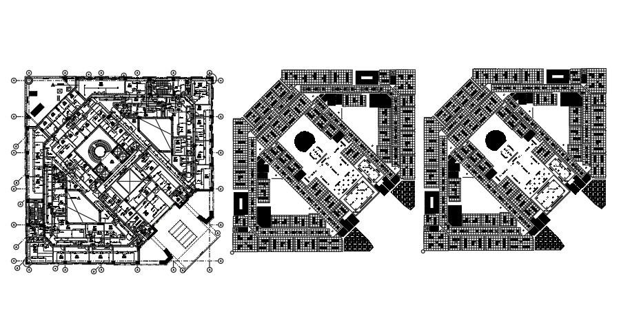 Attorney headquarters first floor firefighting piping plan drawing