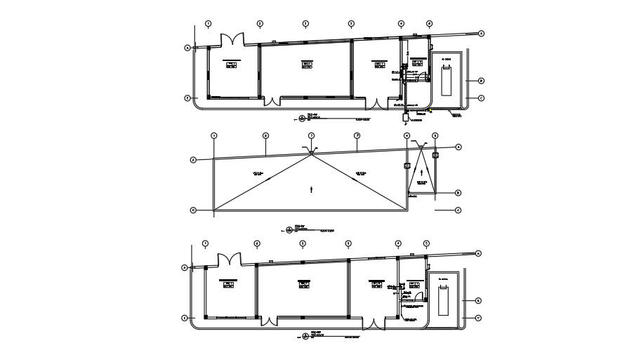 Attorney headquarters floor plumbing plan CAD drawing