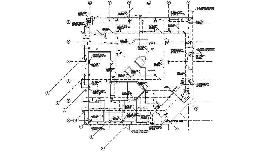 Attorney headquarters foundation grounding column layout drawing