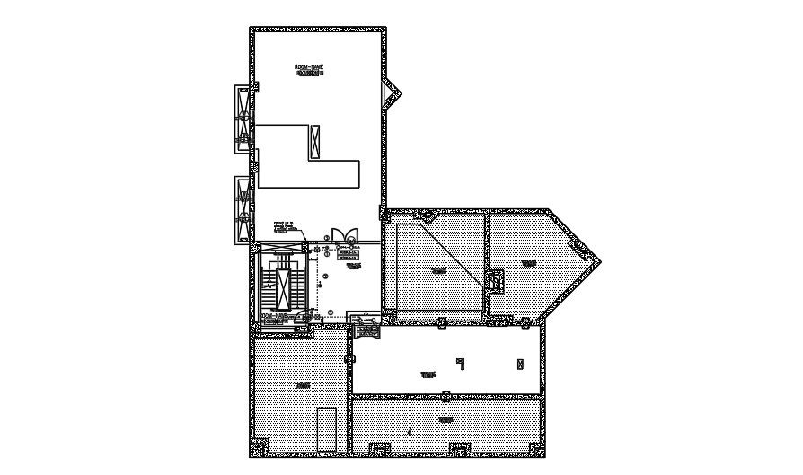 Attorney headquarters main building basement floor security plan drawing
