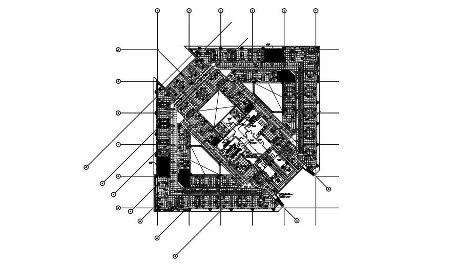 Attorney headquarters main building fourth floor AV plan drawing