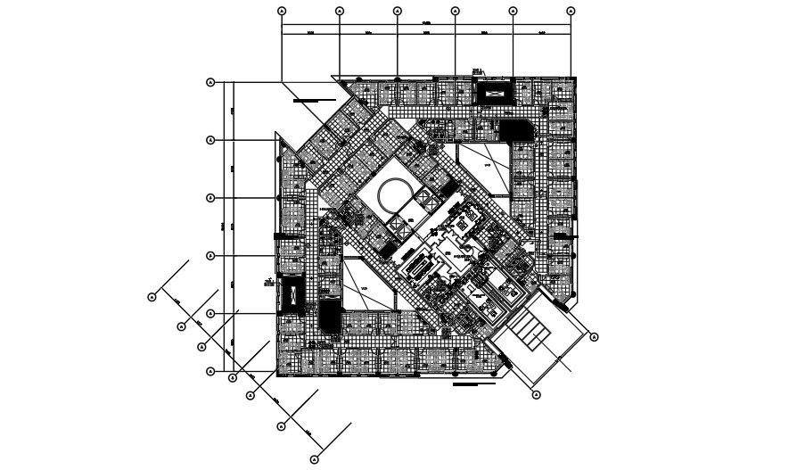 Attorney headquarters main building second floor security plan drawing