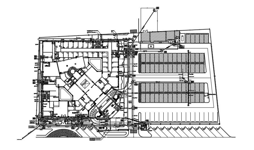 Attorney headquarters piping layout drawing is given in this file