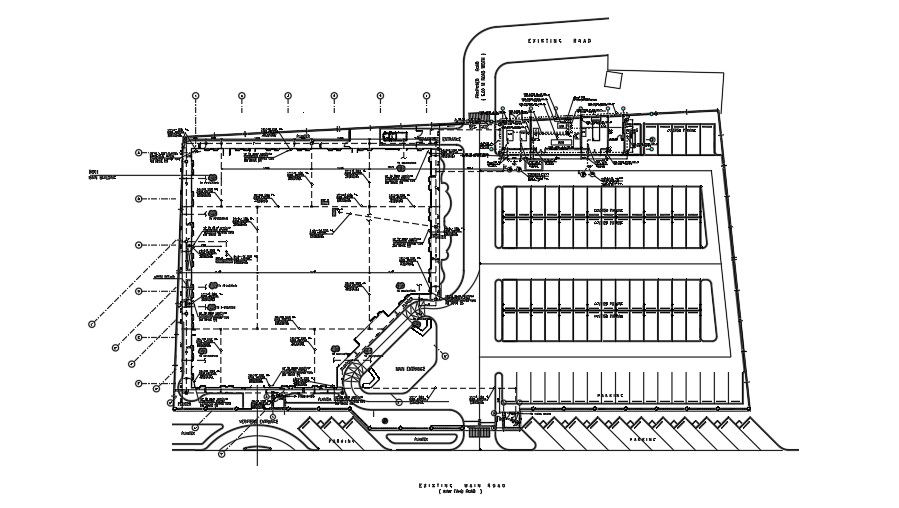 Attorney headquarters site grounding plan AutoCAD drawing