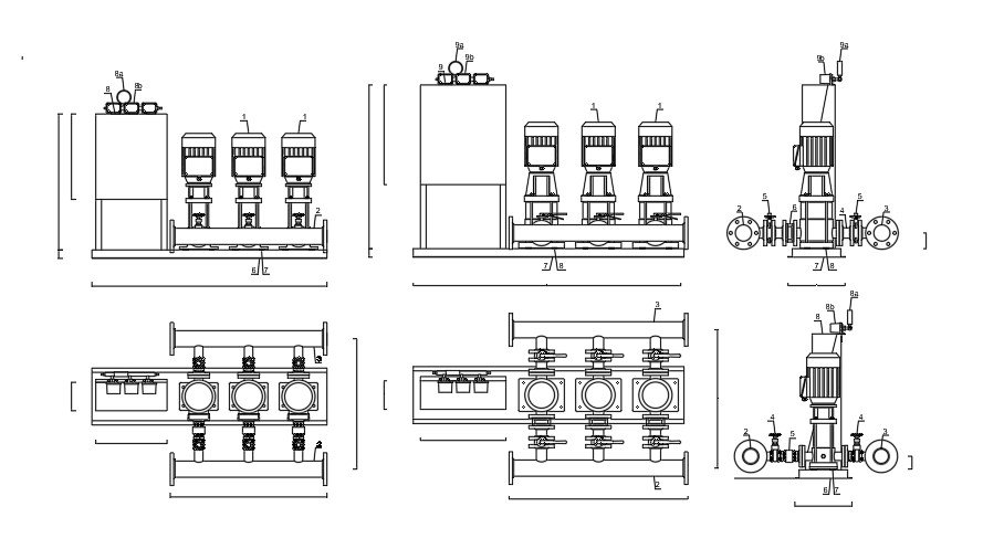 Attorney headquarters water tank meter CAD drawing is given in this file