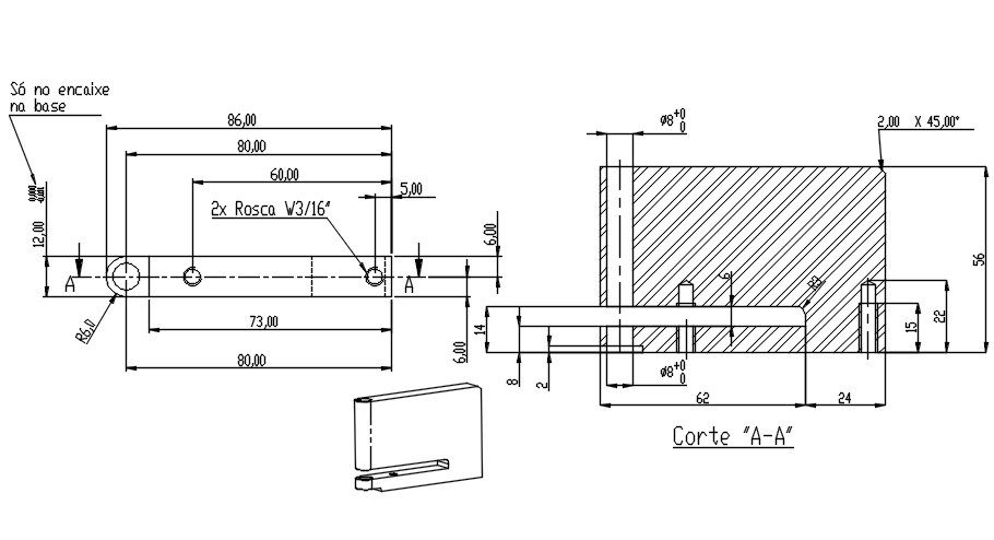 A typical cut section plan of Rosca is given in this AutoCAD DWG drawing. Download the AutoCAD 2D DWG file.